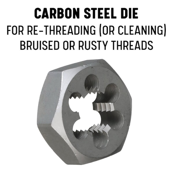 1-1/2-6 Carbon Steel British Standard Hex Die